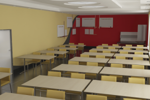 Эскиз декорирования аудитории