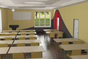 Эскиз декорирования аудитории