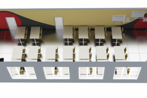 Эскиз декорирования аудитории