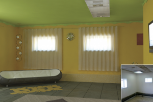 Эскиз оформления комнаты