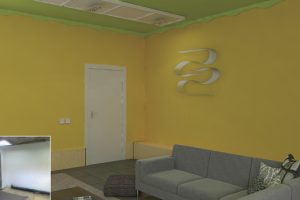 Эскиз оформления комнаты