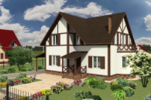 3D визуализация поселка "Шале" 07