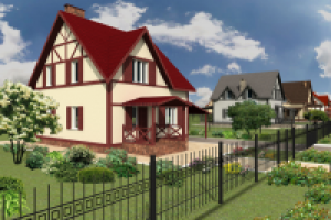 3D визуализация поселка "Шале" 05