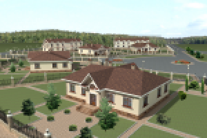 3D визуализация поселка "Аврора" 02