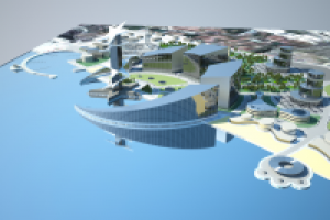 Гостинично- развлекательный комплекс. Алжир. Эскиз