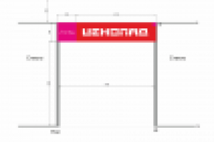 Чертеж светового короба по техническим условиям с размерами