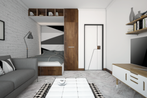 Однокомнатная квартира в скандинавском стиле