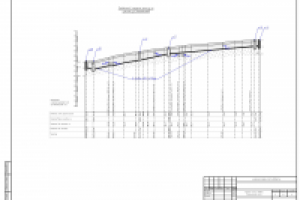Продольный профиль трассы телефонной канализации