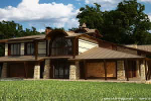 визуализация котеджа в Романково