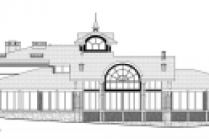 проектная графика котеджа в Романково
