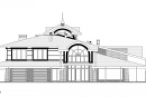 проектная графика котеджа в Романково