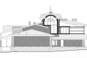 проектная графика котеджа в Романково