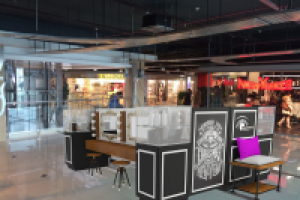 Дизайн бьюти-острова в стиле лофт . Привязка в ТЦ