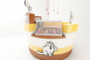 Дизайн островка кофе на вынос "Бодрый кот" г. С-Петербург