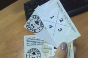 Лого и дизайн визиток для кофейни