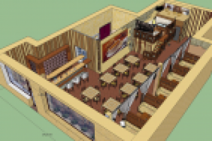 sketchup_кофейня