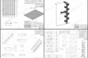Металлоконструкции вертикальной лестницы.