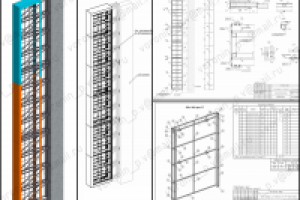 Проект КМД навесной конструкции для рекламы.