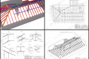 Металлоконструкции каркаса кровли.
