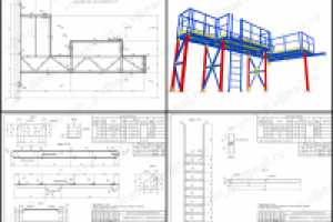 Металлоконструкции площадок обслуживания.