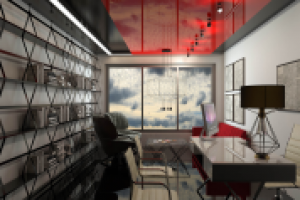 Кабинет руководителя в офисе рекламного агентства