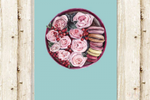 Иллюстрированная открытка