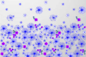 "Полевые цветы"-макет с рисунком для цветочной упаковки.