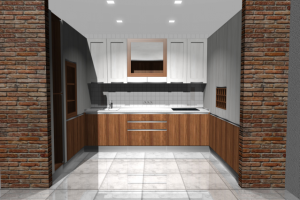 Проект - П-образной кухни