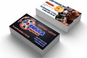 Визитка фитнес клуба "Формула спорта"