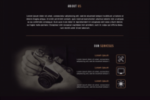 template для портфолио фотографа