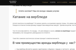 Катание на верблюде