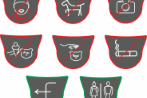 Информационные знаки дя выставки кошек