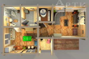 Визуализация обстановки для архитектурных планов