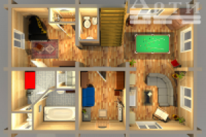 Визуализация обстановки для архитектурных планов