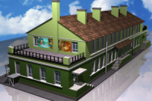 Здание детского сада "Изумрудный город"