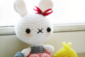 Amigurumi - заяц и птенец, крючок