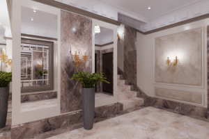 Холл подъезда. Классика