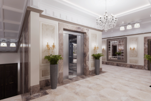 Холл подъезда. Классика