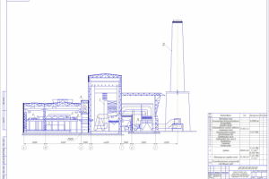 Разрез здания ГРЭС