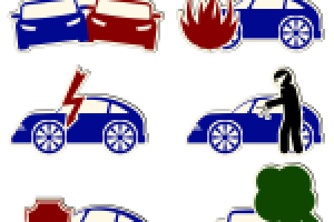 Набор иконок страхования авто