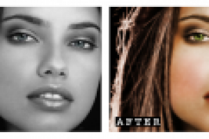 Раскрашивание черно белой фотографии