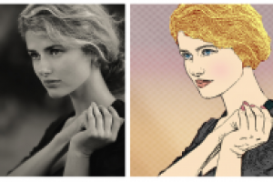 Отрисовка человека в стиле Поп-арт