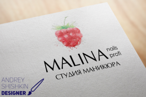 Логотип для Студий Маникюра Malina