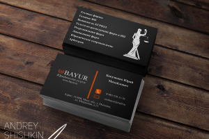 Визитка для Юридической Компаний "Bayur"