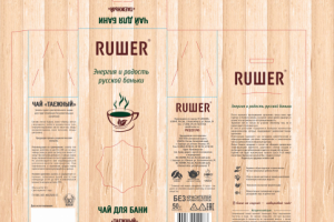 Дизайн коробки с чаем для бани
