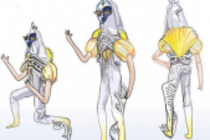 Дизайн персонажа и костюма для интерактивного театра "Буря"