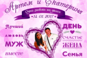 Баннер для Росписи молодожен