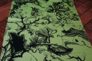 Аэрография по ткани ''Ядовитый плющ''