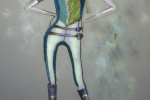 Эскиз одежды к коллекции ''Aquarius''