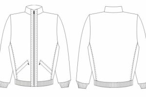Технический эскиз пуловер